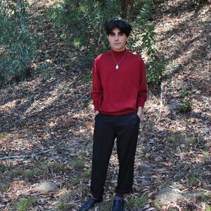 Vintage Bally Red Mock Neck Sweater- S